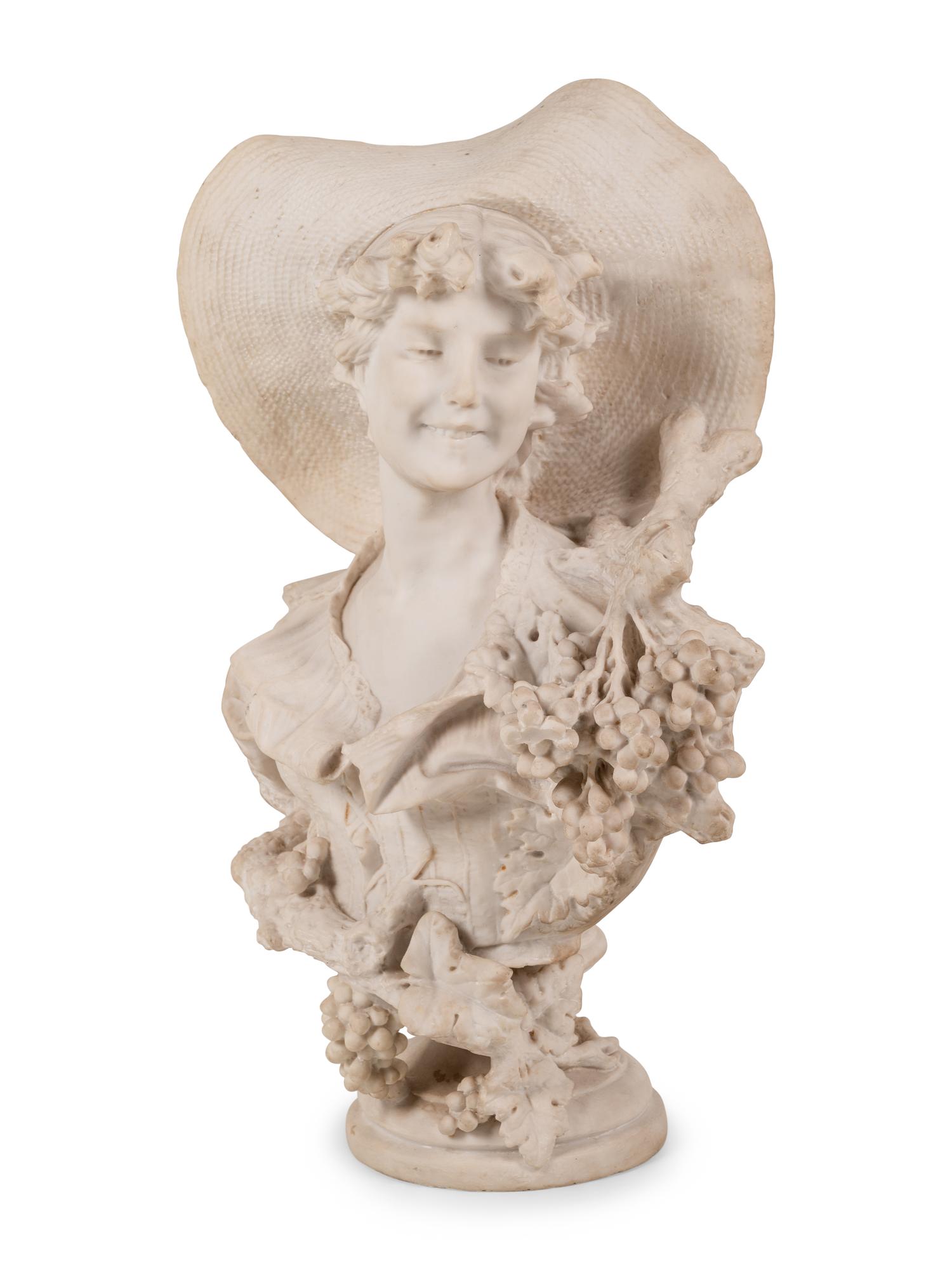 A Composition Bust of a Lady