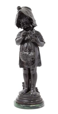 A Continental Bronze Figure Height 24 inches. — AFTER URBANO LUCCHESI