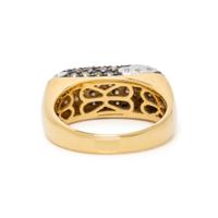 LEVIAN, COLORED DIAMOND, DIAMOND, AND YELLOW GOLD RING