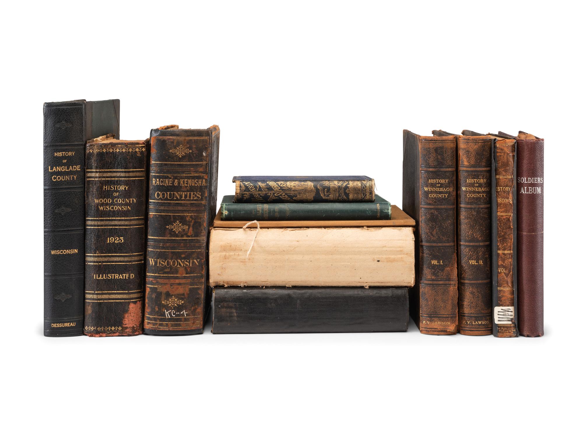 [WISCONSIN]. A group of county histories and other Wisconsin-related books, comprising: