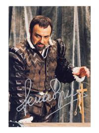 [20TH-CENTURY OPERA SINGERS]. A group of 6 signed photographs or photographic prints of opera singers from the 1970s-1990s, comprising images of: