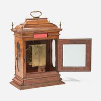 A German burl walnut bracket clock circa 1720