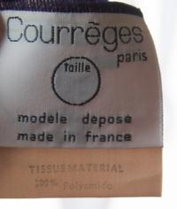 A Courreges Navy Sheer Top,