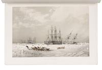 MAY, Walter W. A Series of Fourteen Sketches made During the Voyage up Wellington Channel in Search of Sir John Franklin, K.C.H., and the Missing Crews of H.M. Discovery-Ships Erebus and Terror; together with a Short Account of Each Drawing . London: Published by Day and Son, May 1, 1855.