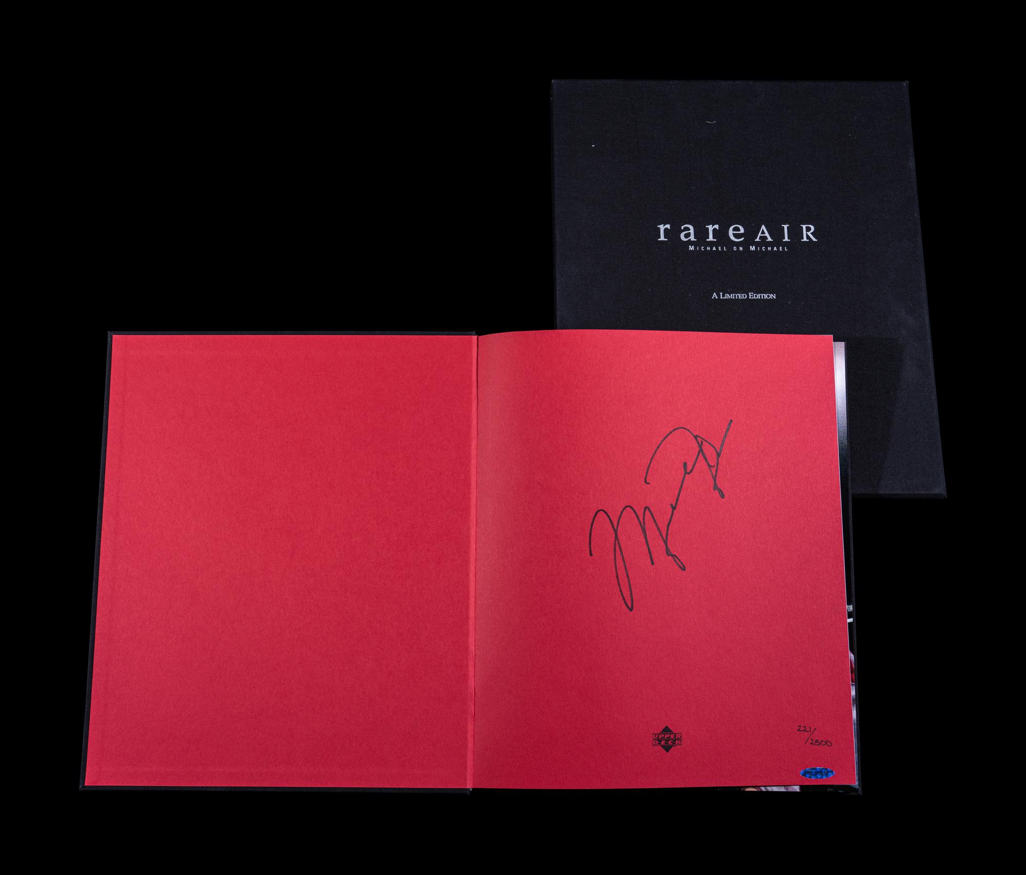 A Michael Jordan Signed Autograph Limited Edition Rare Air Book (Upper Deck Authenticated),
