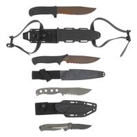 Lot of Four Mission Knives: 3 Fixed Blade Knives Including: MPK, MPT, and MPS and 1 MPF Folding Knife