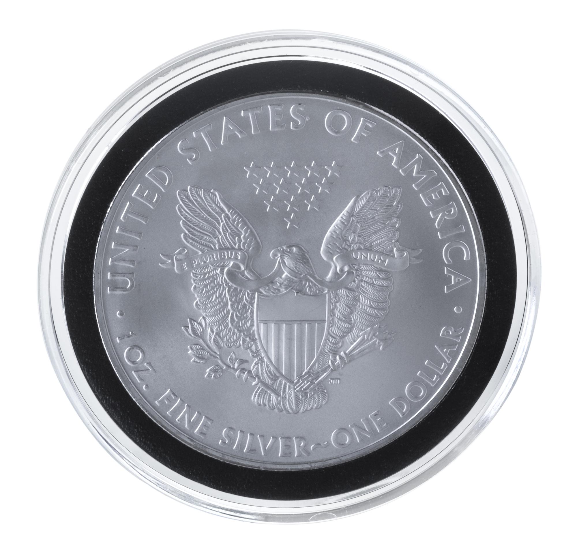 A Pair of United States 2008 Silver Eagle $1 Rounds