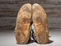 Sioux Beaded Hide Moccasins, with Matching Leggings