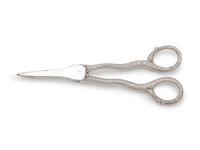 A Silver-Plate Grape Snips and Candle Snuff Scissor