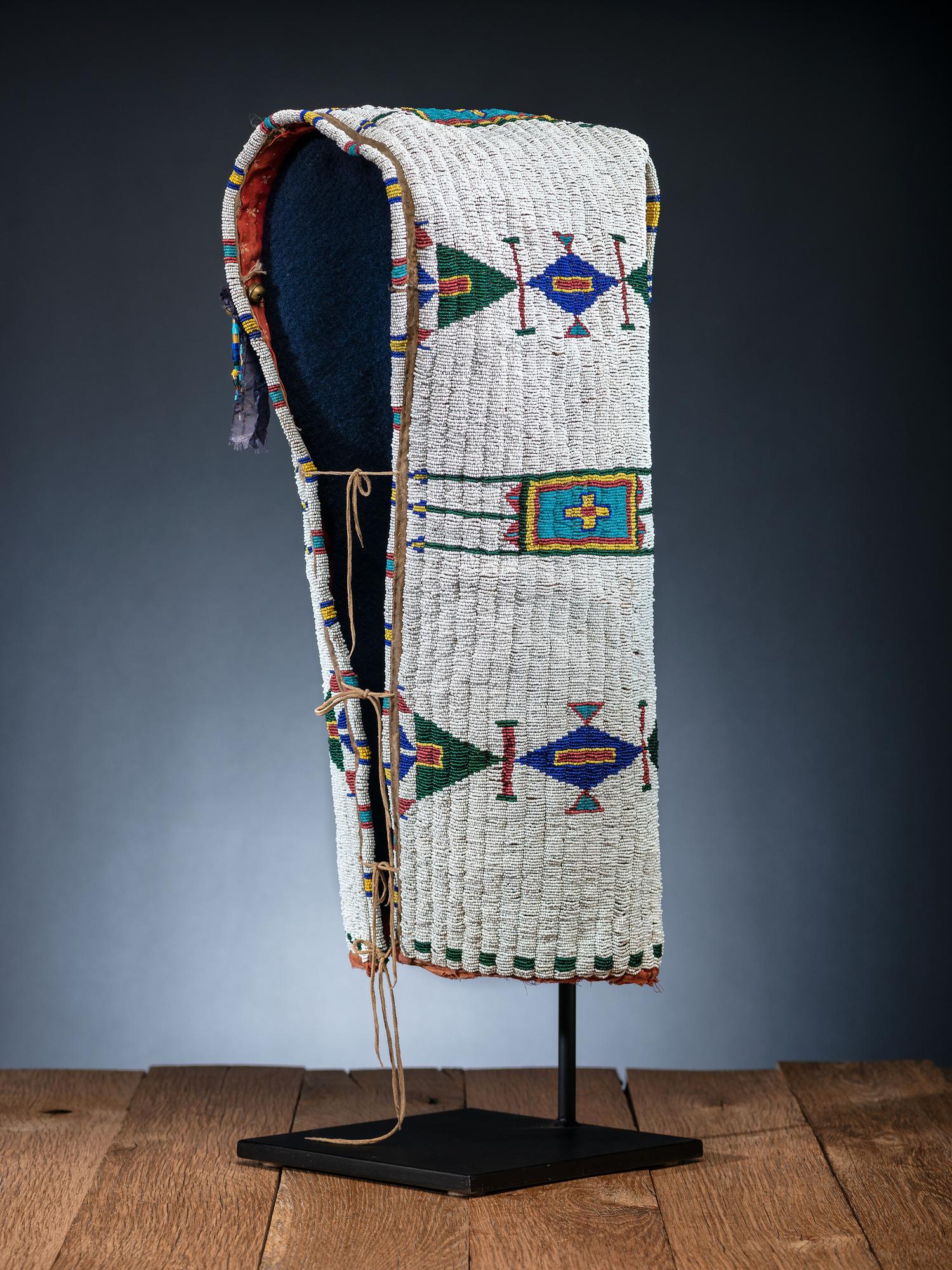 Sioux Beaded Hide Cradle