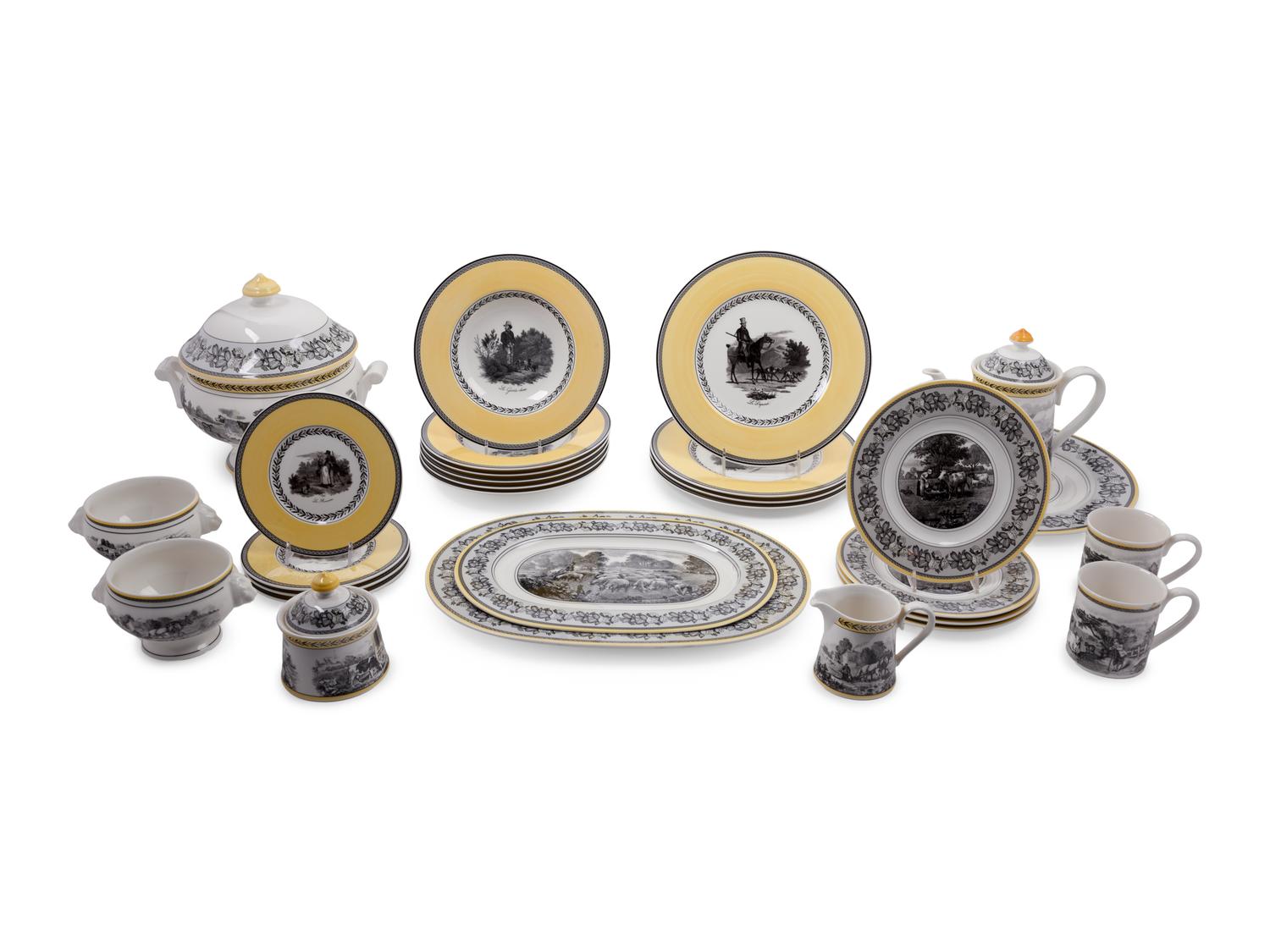 A Villeroy & Boch Audun Chasse Dinner Service