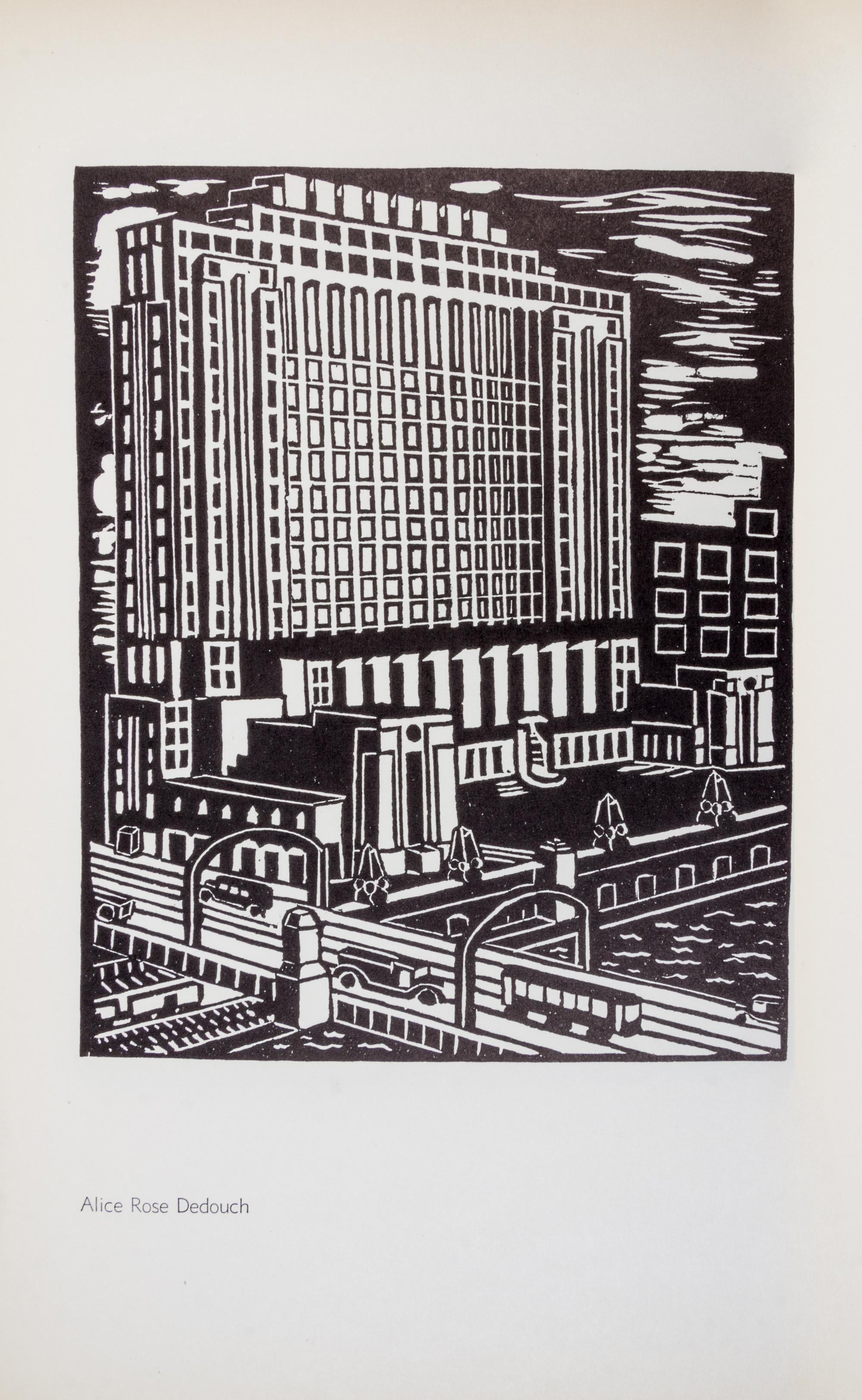 (CHICAGO) Chicago: A History in Block-Print. Chicago, 1934.