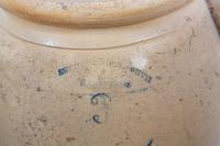 Four Cobalt Decorated Stoneware Crocks