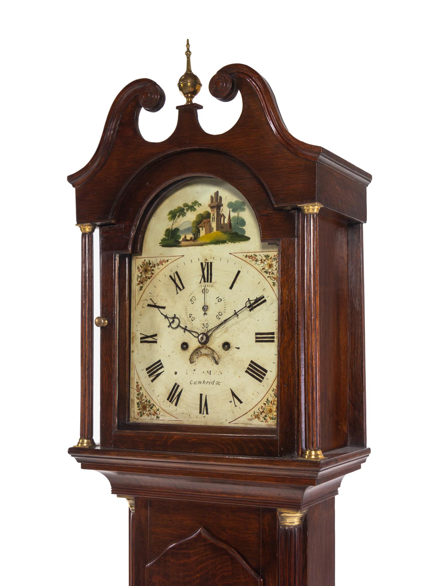A George III Oak Tall Case Clock