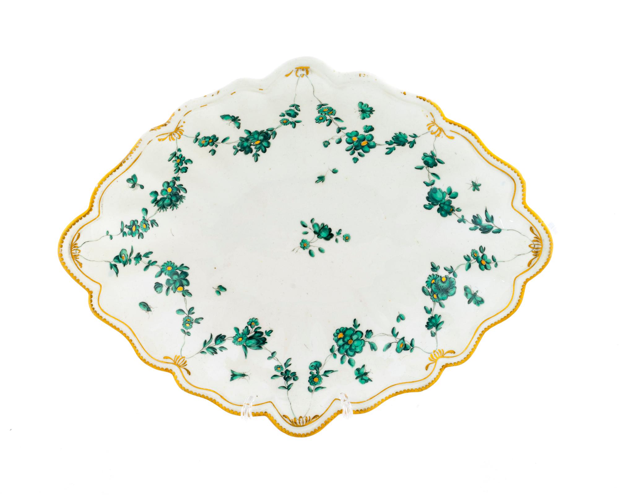 A Chelsea Derby Porcelain Lozenge-shape Dish — C. 1775