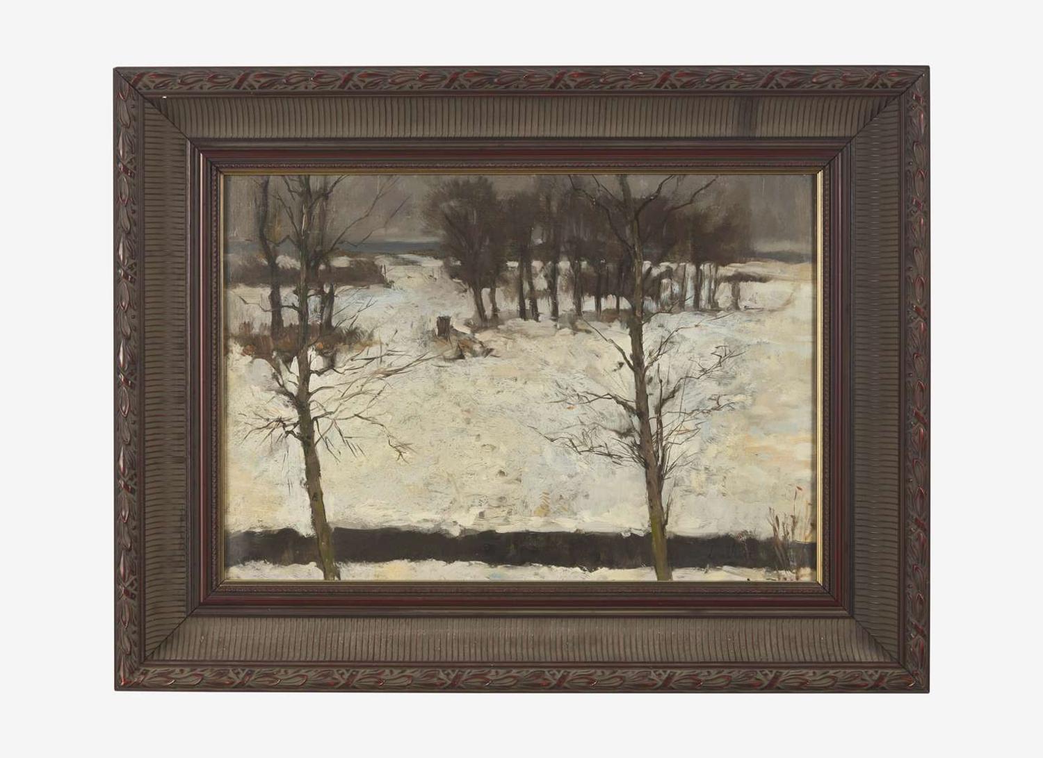 Bror Julius Olsson Nordfeldt (American, 1878–1955) - Footsteps in the Snow
