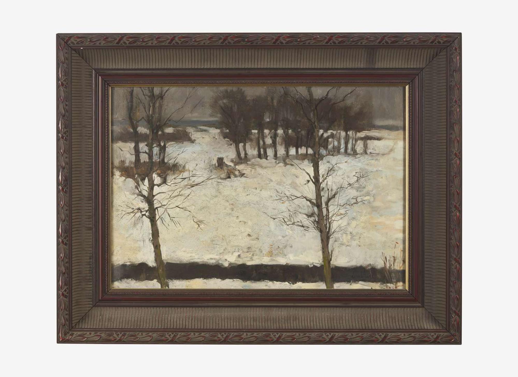 Bror Julius Olsson Nordfeldt (American, 1878–1955) - Footsteps in the Snow