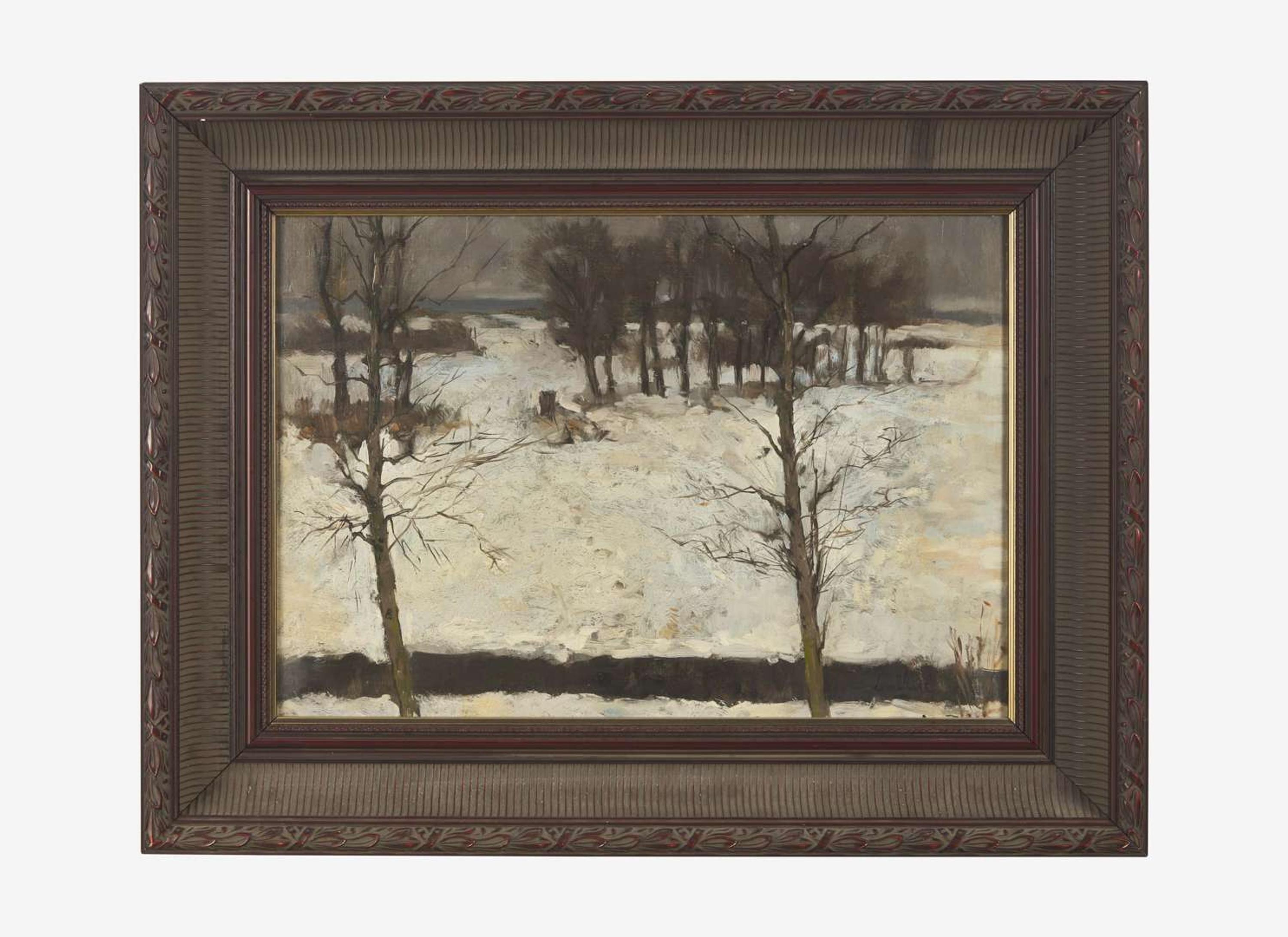 Bror Julius Olsson Nordfeldt (American, 1878–1955) - Footsteps in the Snow