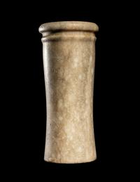 An Egyptian Alabaster Cylindrical Vessel
