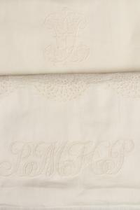 Two Sets of Palmer Family Sheets Embroidered with "BMHP" & "PP", 19th Century