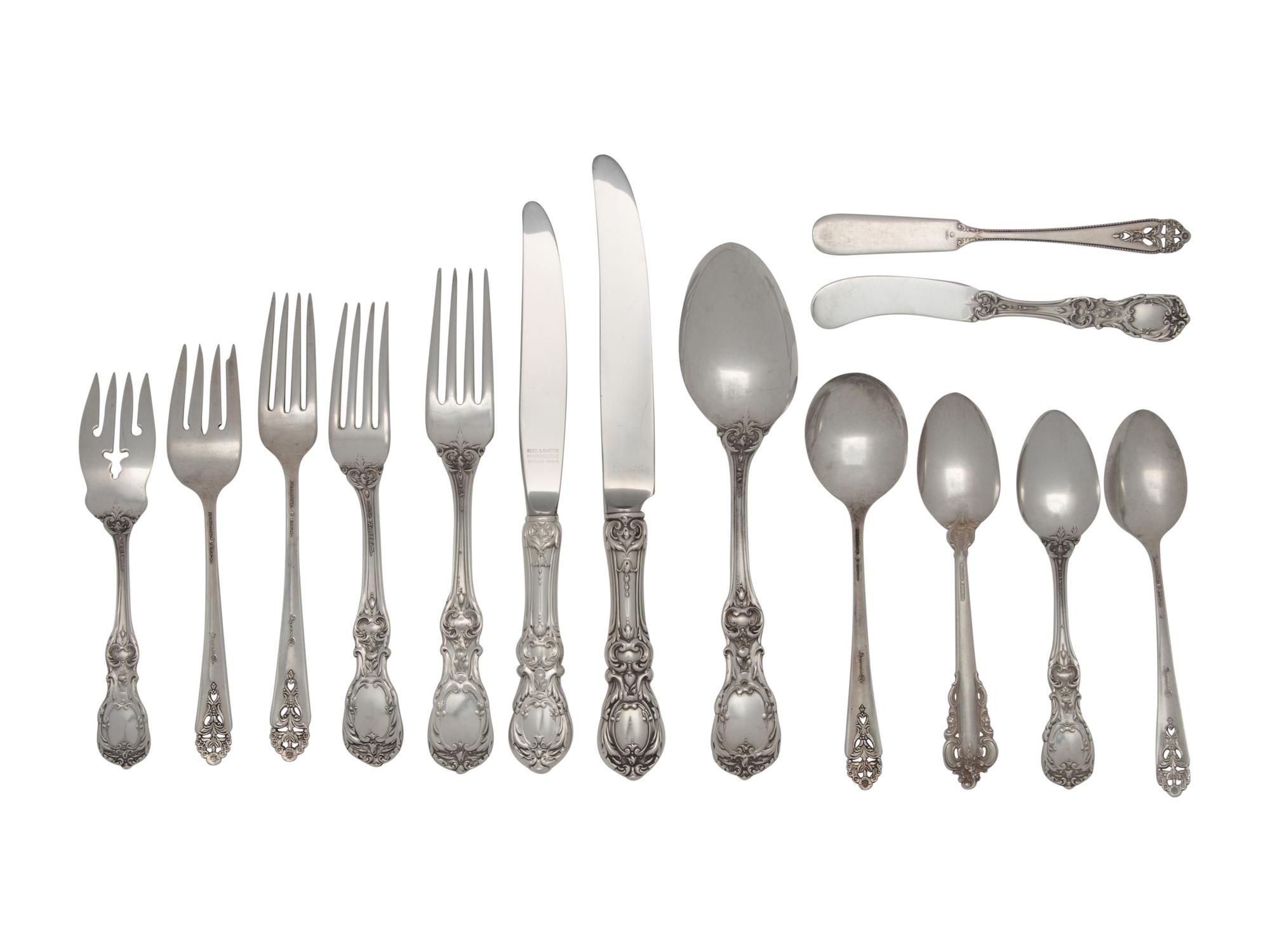 An American Silver Flatware Service