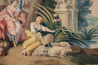 A Continental Painted Canvas Tapestry Cartoon