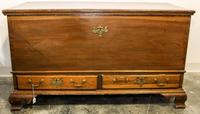 An American Walnut Blanket Chest Height 28 1/4 x width 50 x depth 22 1/4 inches. — 19TH CENTURY