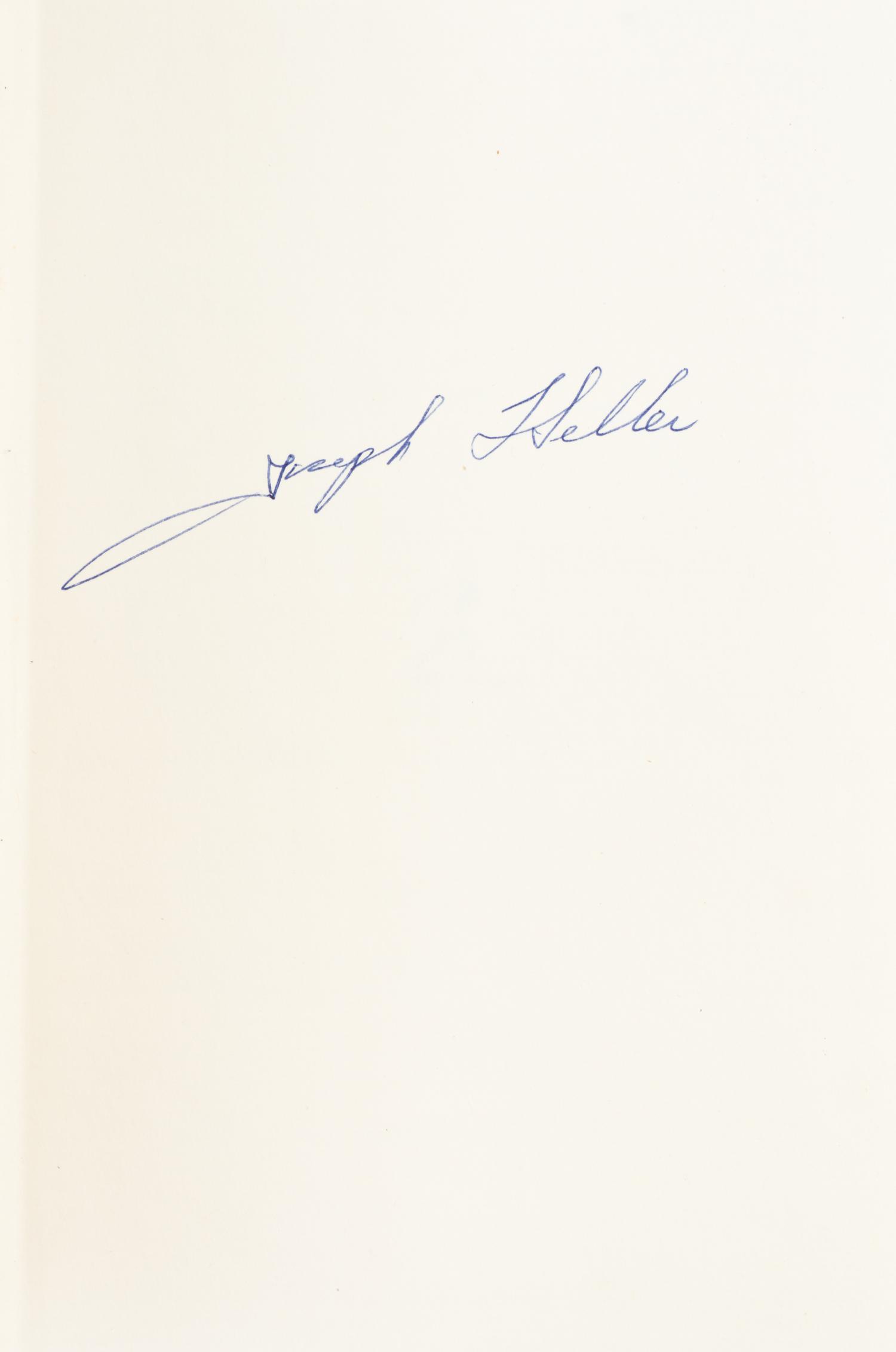 HELLER, JOSEPH. Catch-22. New York, 1961. Book Club edition, signed by Joseph Heller, dust jacket.