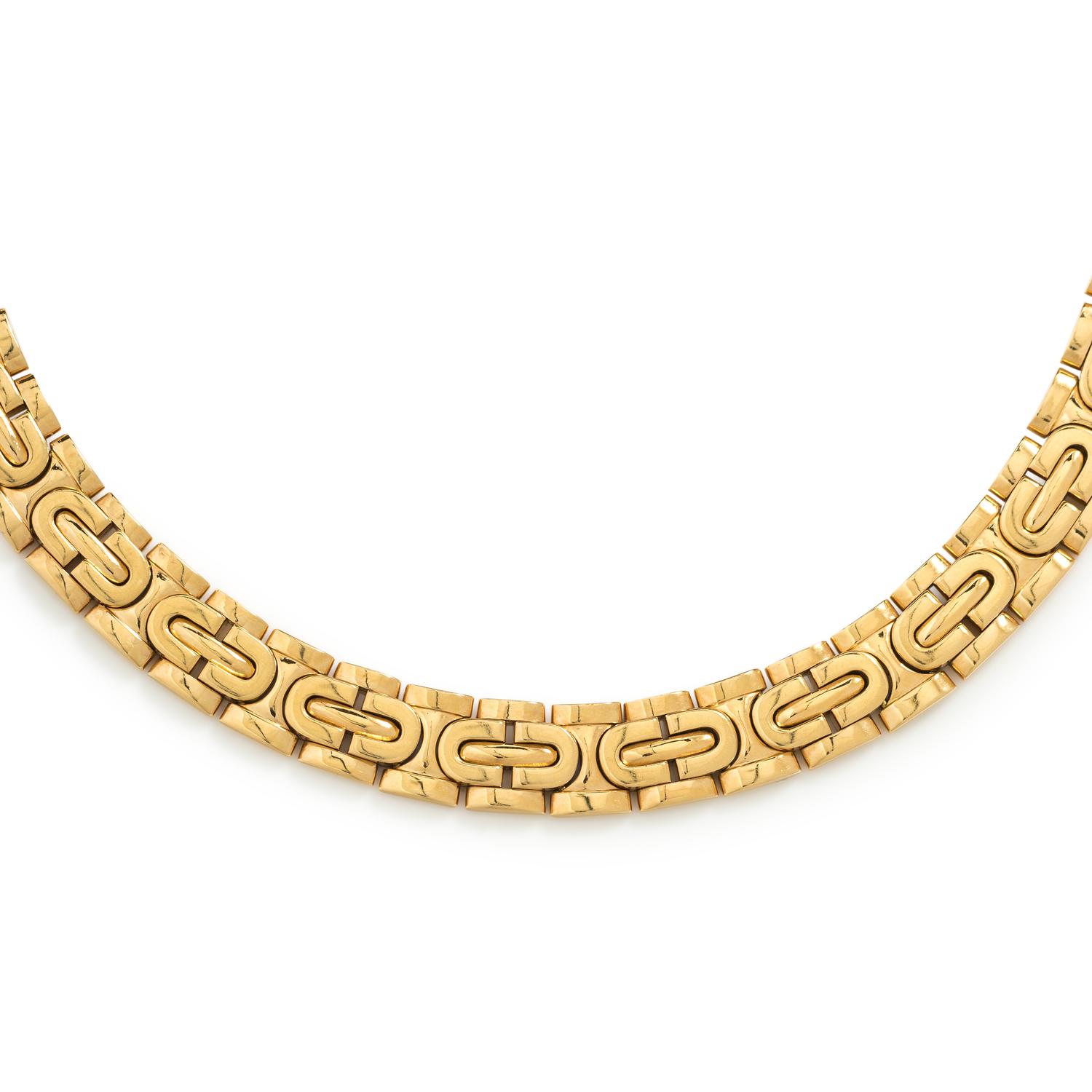 CARTIER, YELLOW GOLD COLLAR NECKLACE