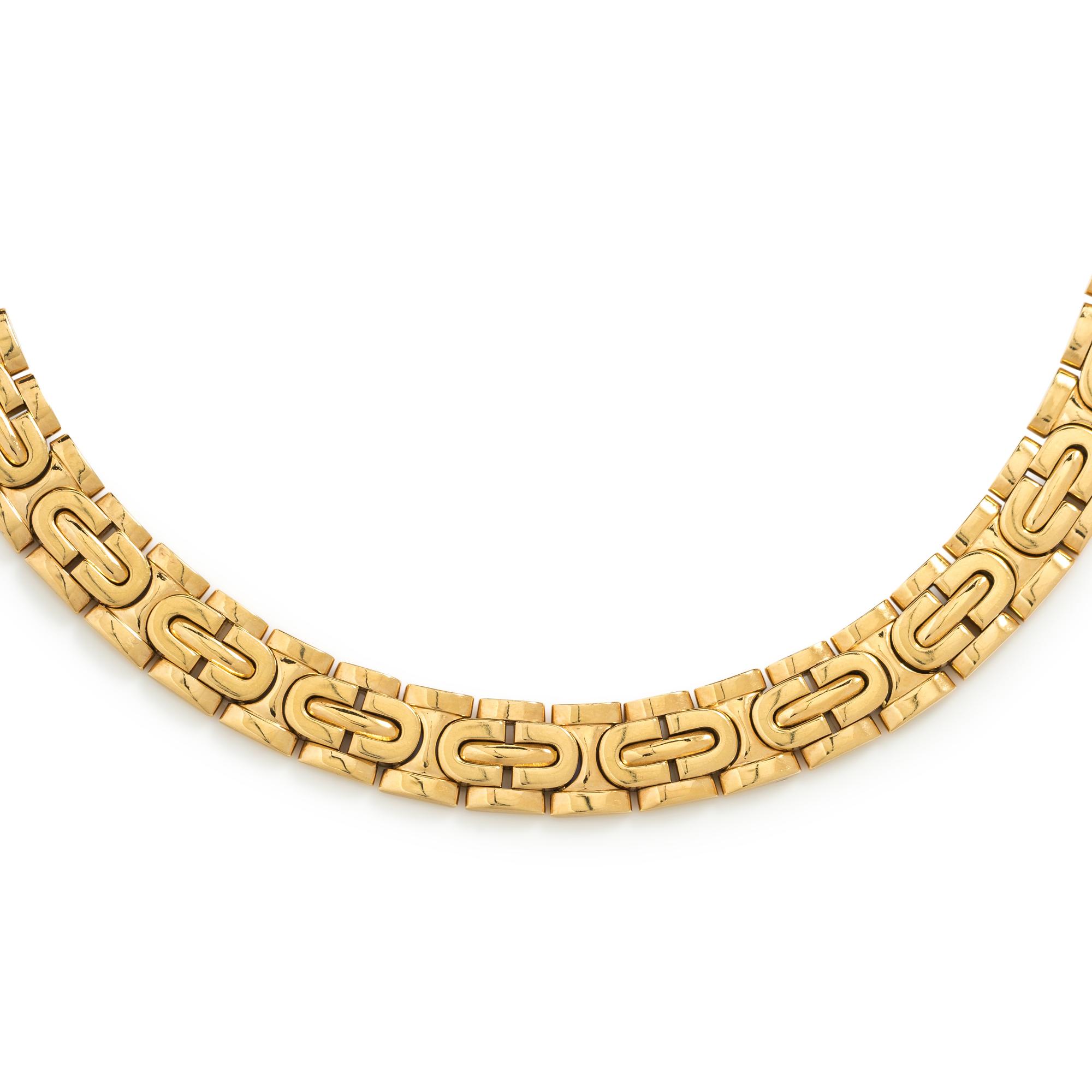 CARTIER, YELLOW GOLD COLLAR NECKLACE