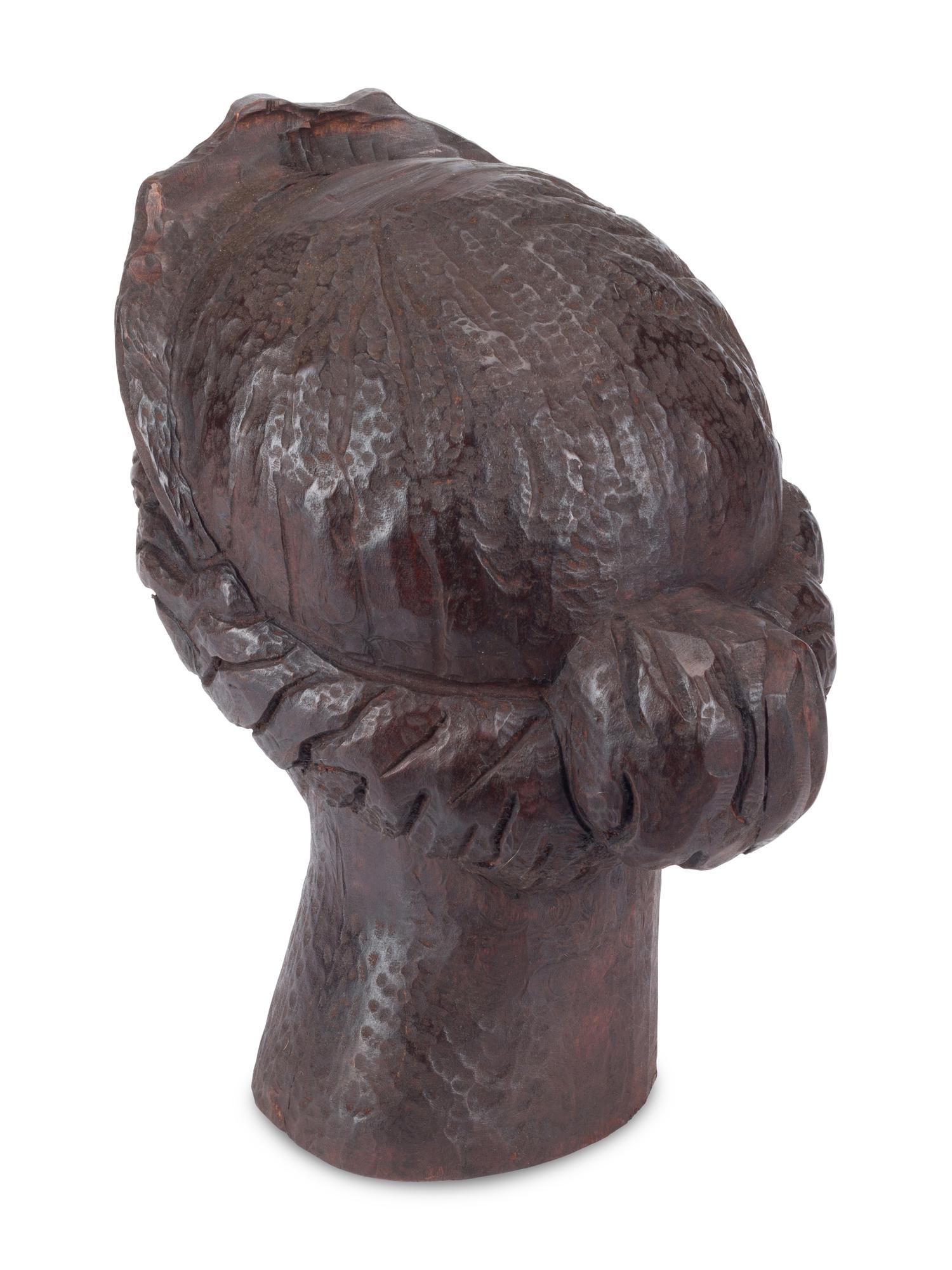 A Carved Wood Figure of Aphrodite