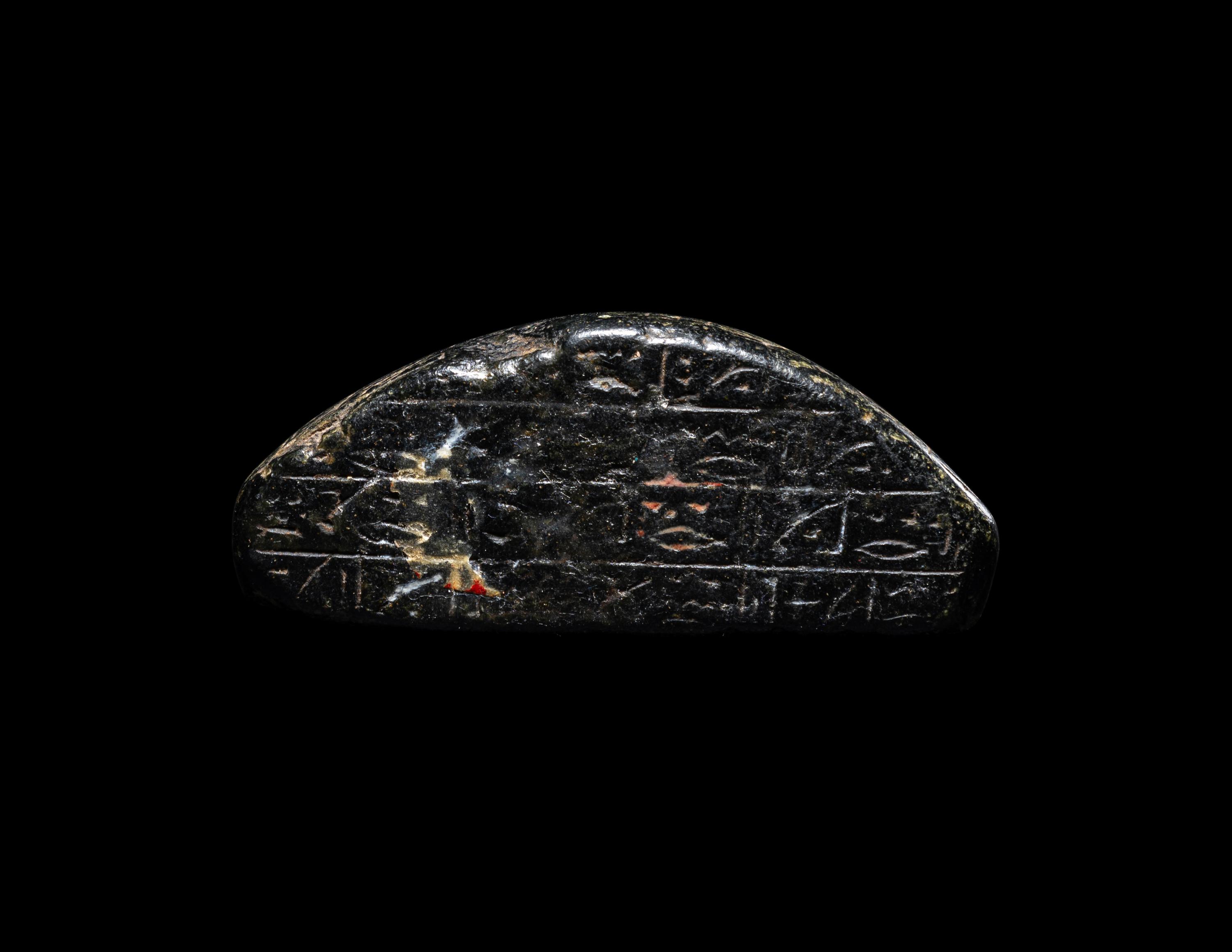 An Egyptian Black Stone Cippus of Horus