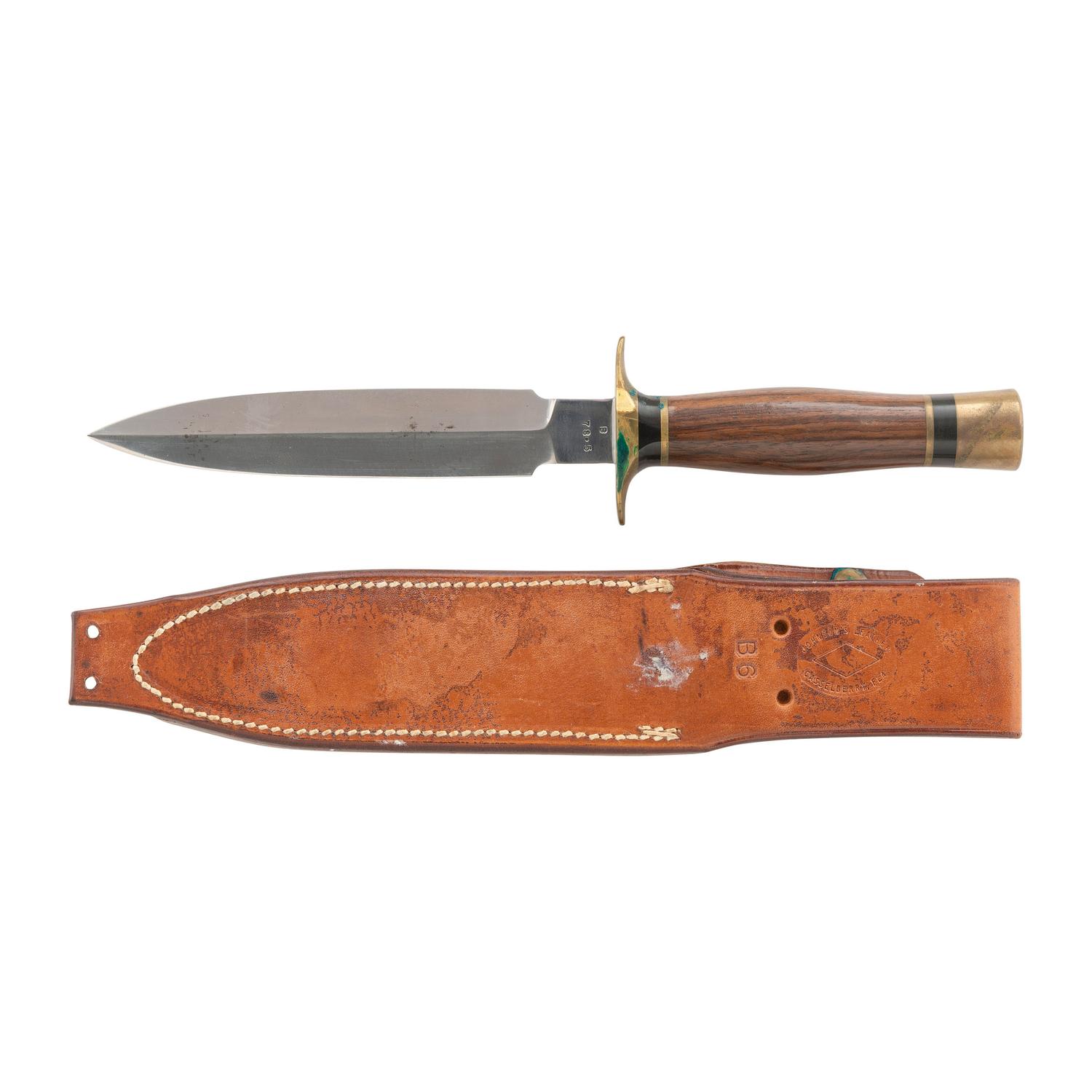 Vintage Ralph Bone Model B 78.5 Dagger with Sheath