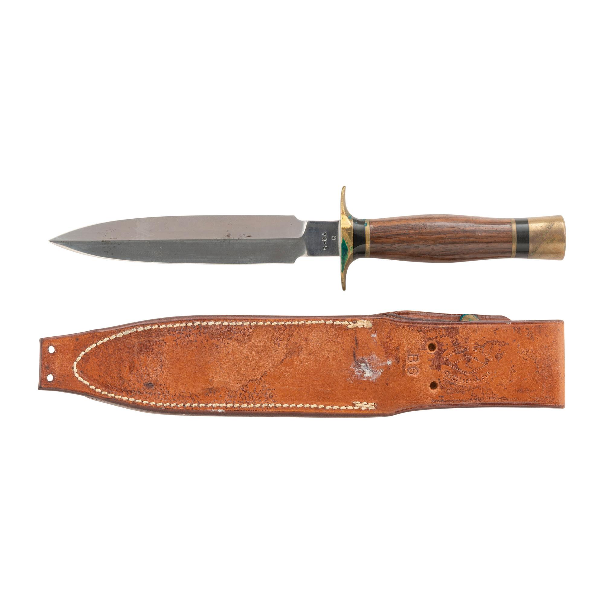 Vintage Ralph Bone Model B 78.5 Dagger with Sheath