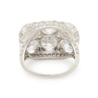 ANTIQUE, DIAMOND AND PLATINUM RING