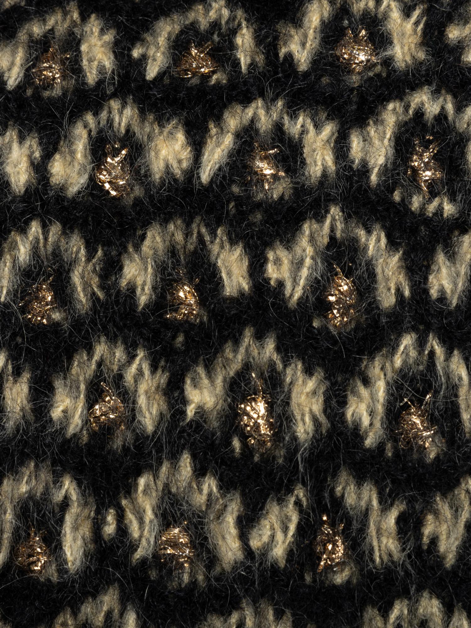 Balenciaga Haute Couture Wool Jacket with Gold Lamé, 1960-80s