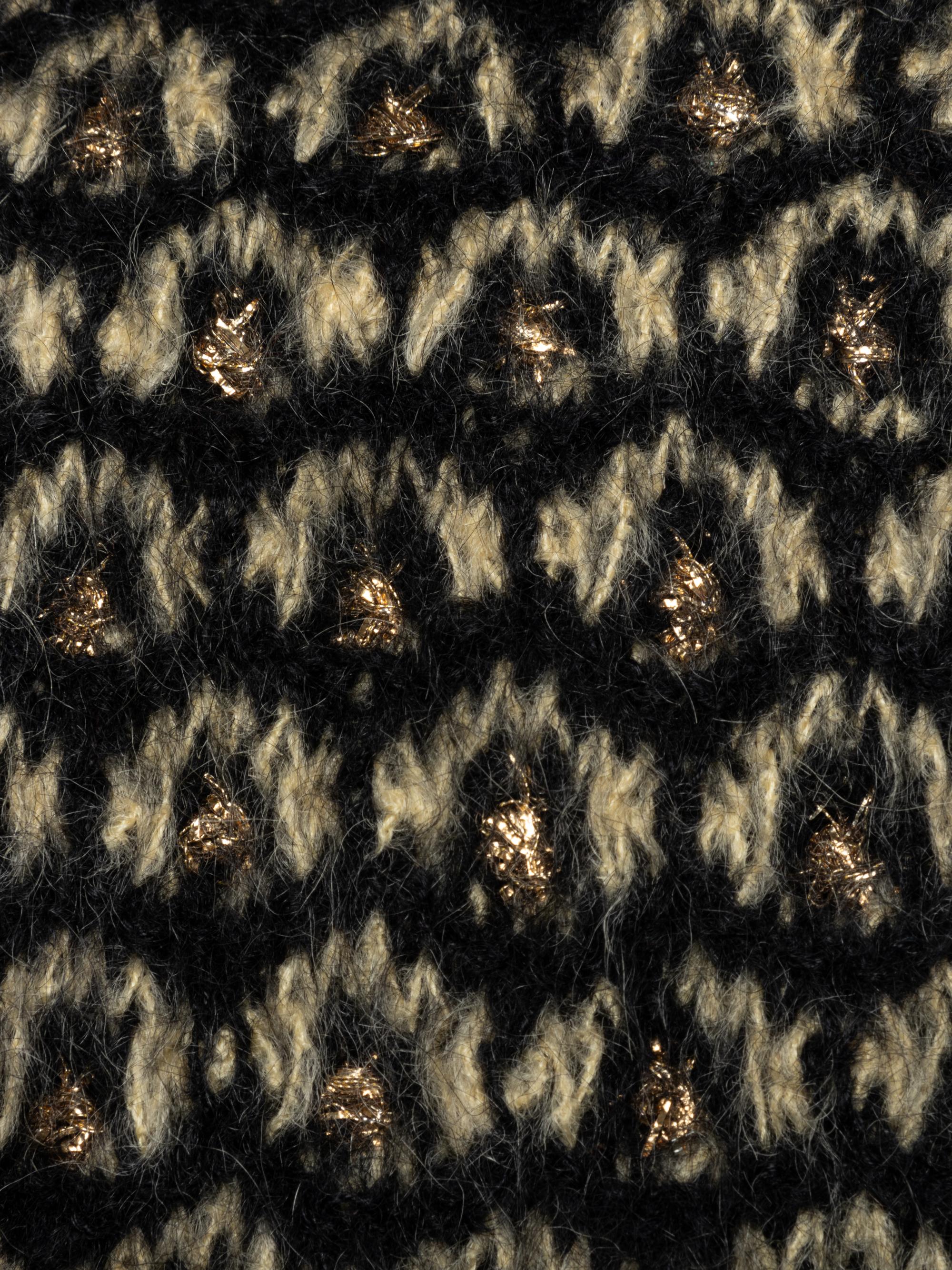 Balenciaga Haute Couture Wool Jacket with Gold Lamé, 1960-80s