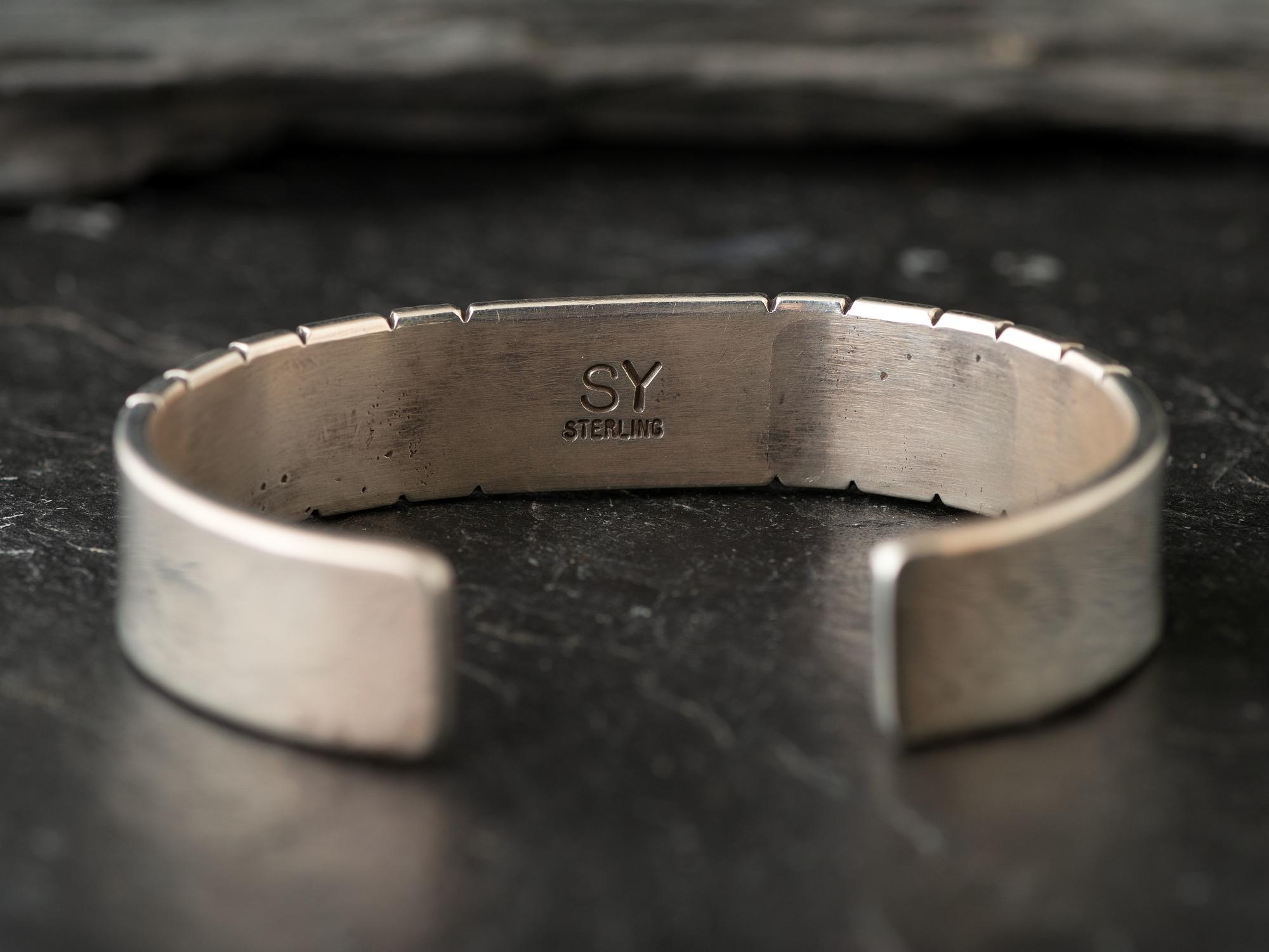 Sterling Silver and #8 Turquoise Cuff Bracelet