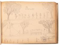 "Drawings Presented to Rev. Pius Boehm by His Little Indian Children." [Crow Creek Reservation, South Dakota.] 4 May 1899.