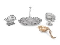 A Group of Four American Silver Table Articles