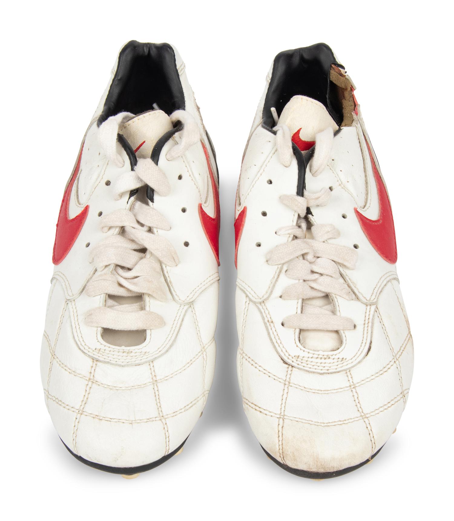 A Pair of Jerry Rice Nike Football Cleats