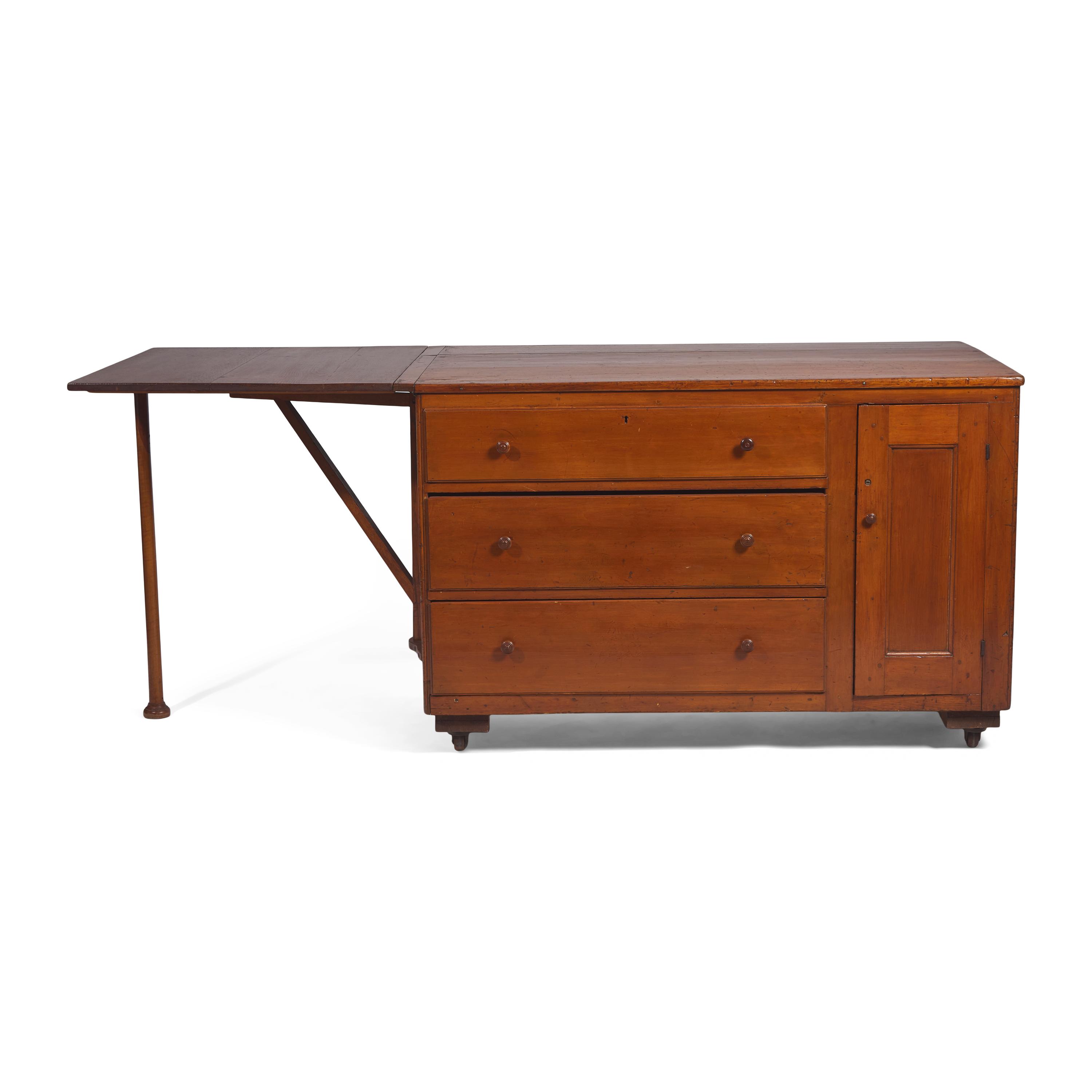 A Shaker Maple and White Pine Shaker Worktable