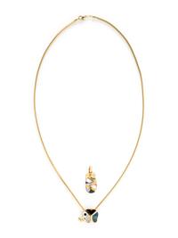 ASCH GROSSBARDT, YELLOW GOLD AND MULTIGEM PENDANTS