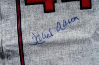 A Hank Aaron Signed 1957 Milwaukee Braves Mitchell & Ness Cooperston Collection Baseball Jersey (Steiner),