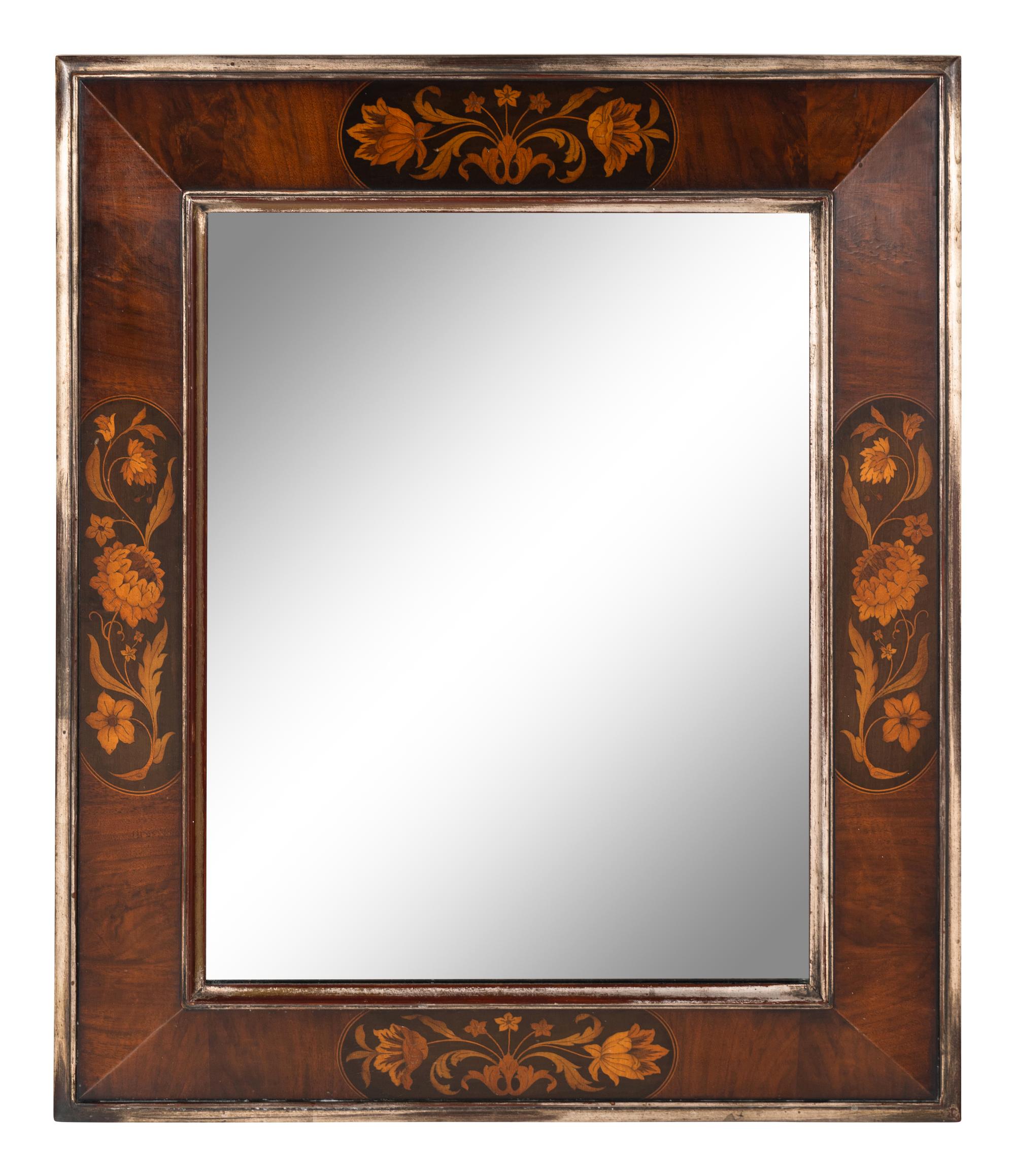 A Dutch Marquetry Mirror