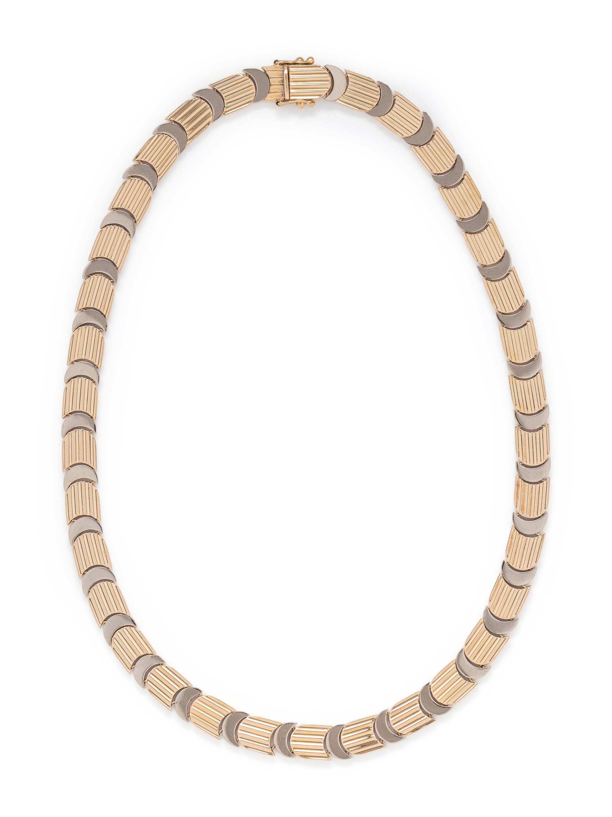 BICOLOR GOLD NECKLACE