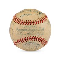 A 1937 St. Louis Browns Team Signed Autograph Baseball