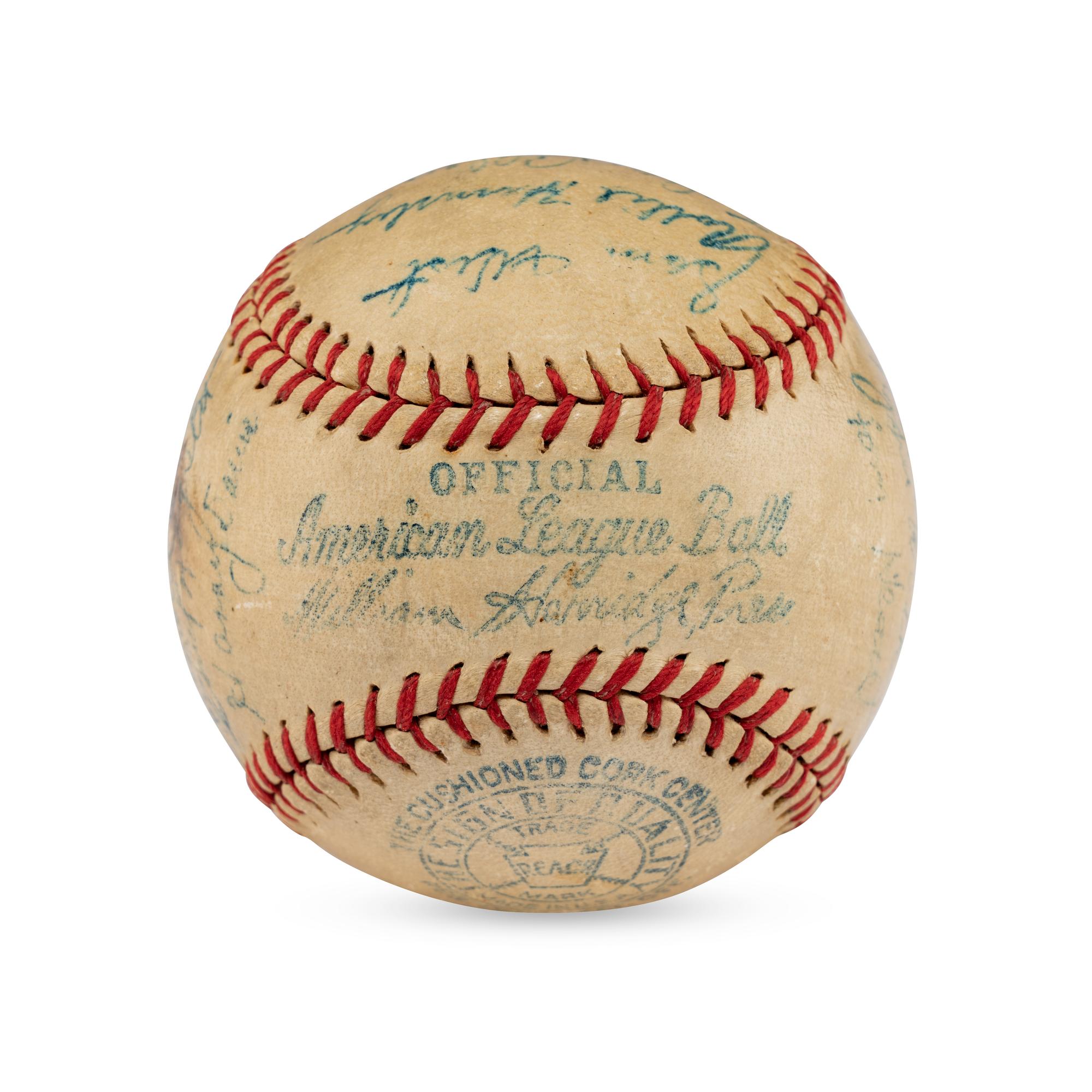 A 1937 St. Louis Browns Team Signed Autograph Baseball