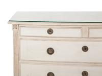 A Gustavian Style Bow Front Painted Commode