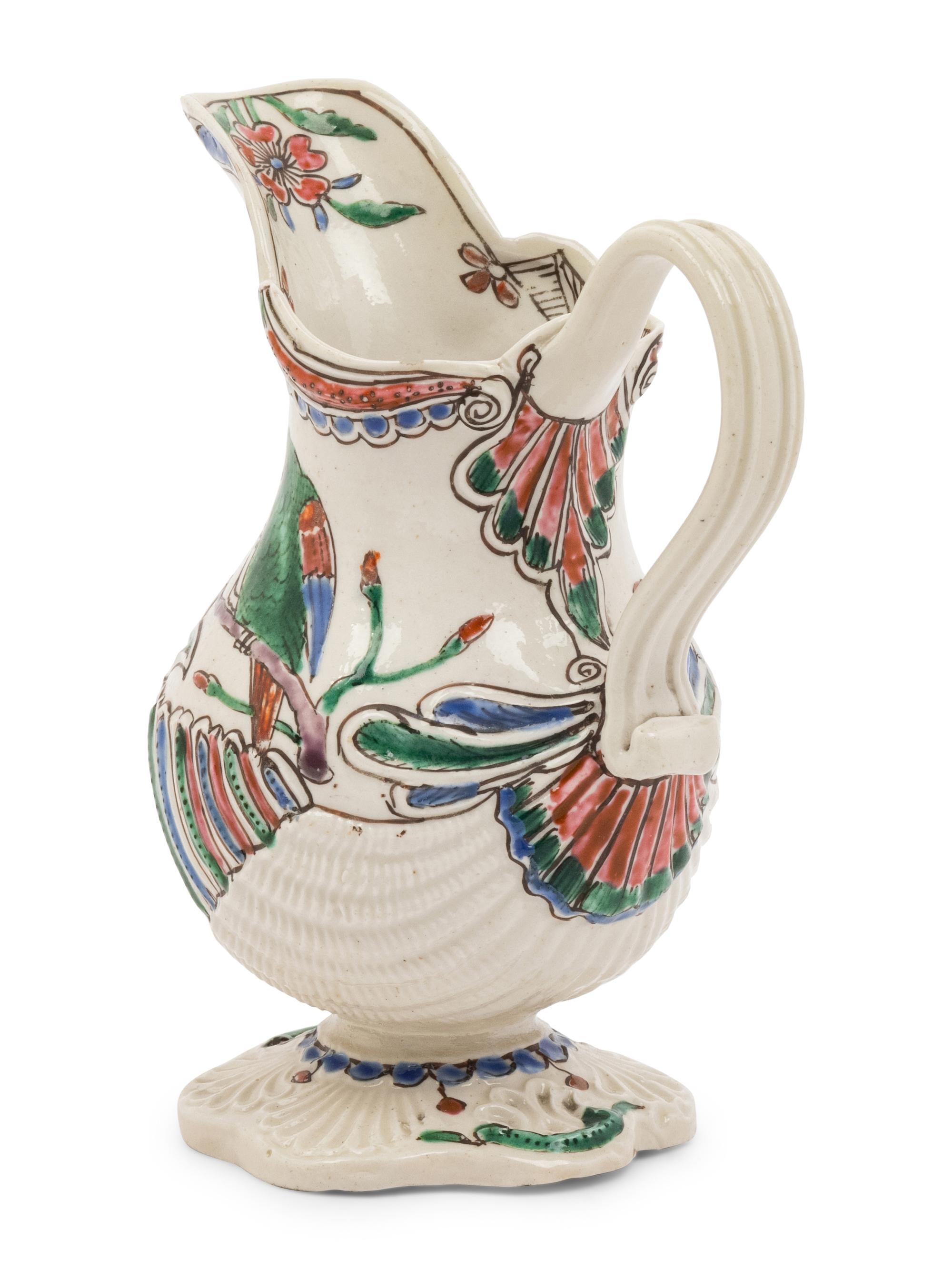 A Salt-Glazed Creamware Jug